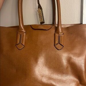 Ralph Lauren Tan Leather Tote